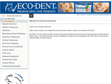 Tablet Screenshot of eco-dent.com